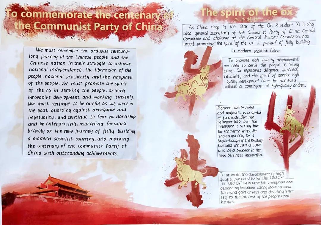 建党百年英语手抄报简单又漂亮-图12