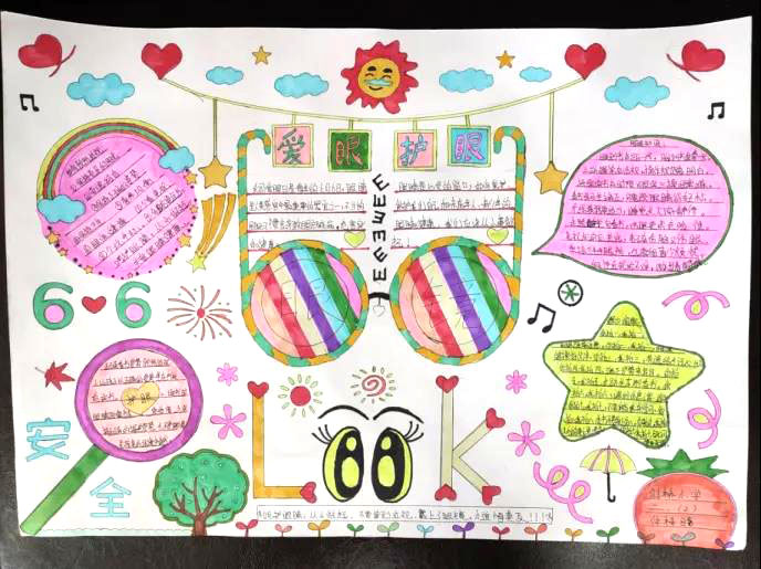 关于呵护眼睛的手抄报怎么画-图1