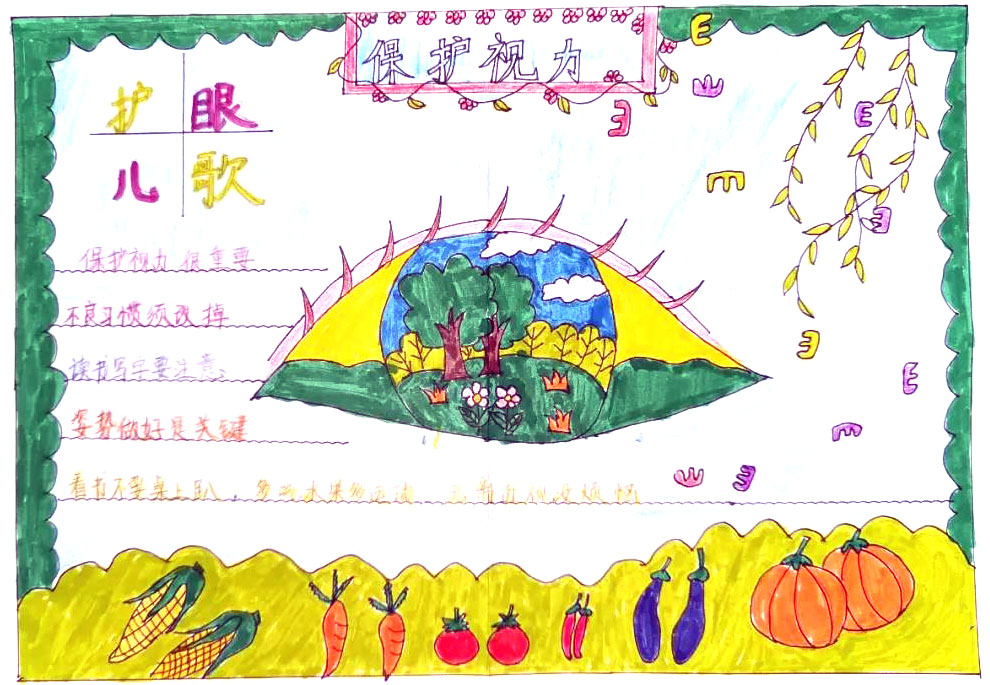 “科学用眼 守护心灵之窗”主题手抄报-图7