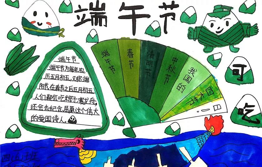 画简单漂亮的端午手抄报-图7