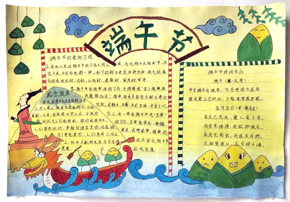 端午节手抄报版面设计图简单漂亮-图3