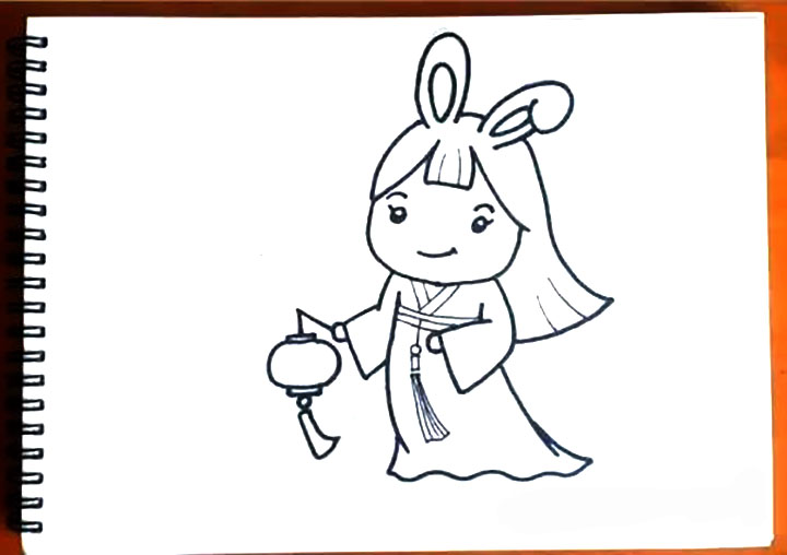 中秋月儿圆 中秋节主题儿童画教程-图9