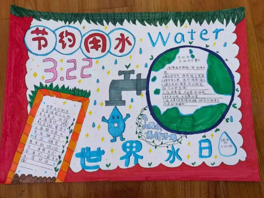 节水小知识宣传手抄报这样画-图3