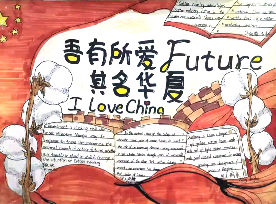 步骤2：我爱中国手抄报