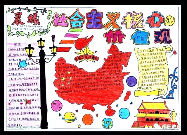 简单又漂亮的社会主义核心价值观手抄报-图5