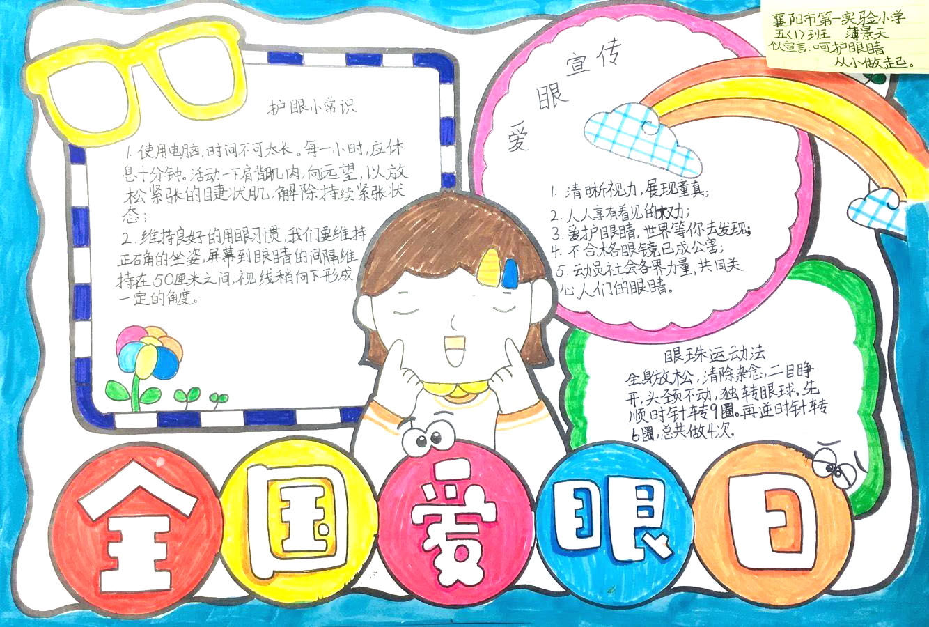五年级爱眼护眼手抄报简单又漂亮-图2