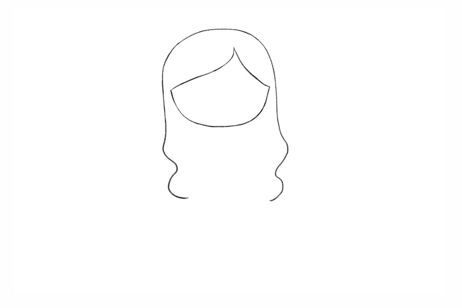 美丽的金发碧眼小公主简笔画-图2