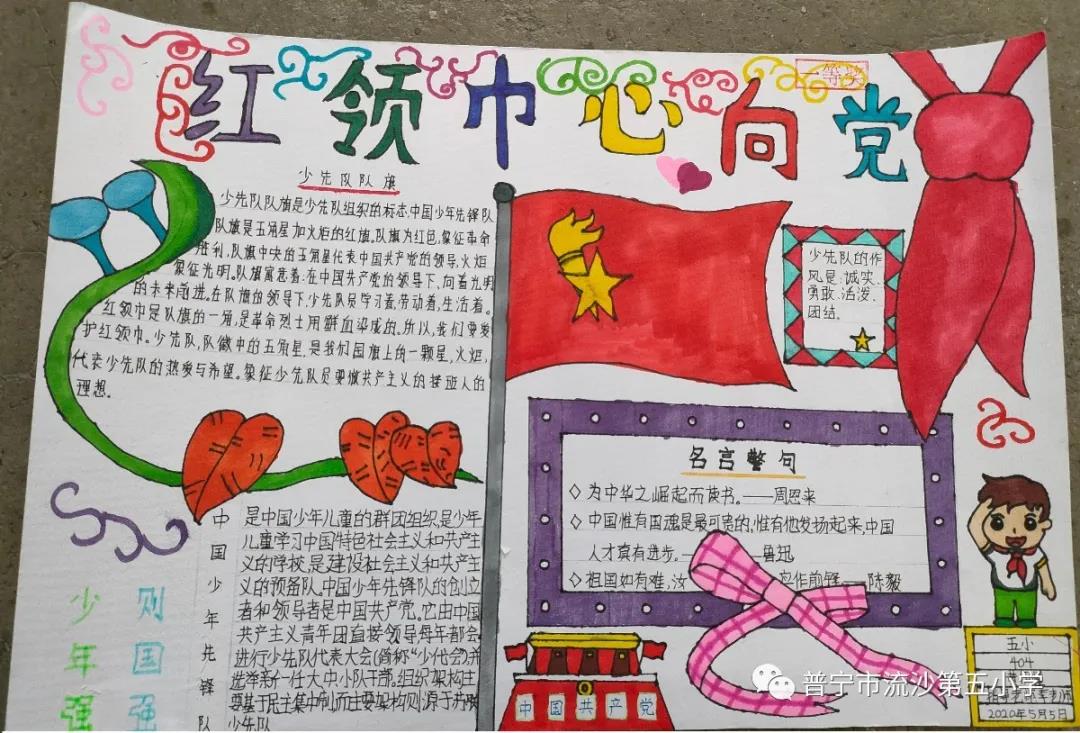 红心向党迎百年华诞手抄报-图7