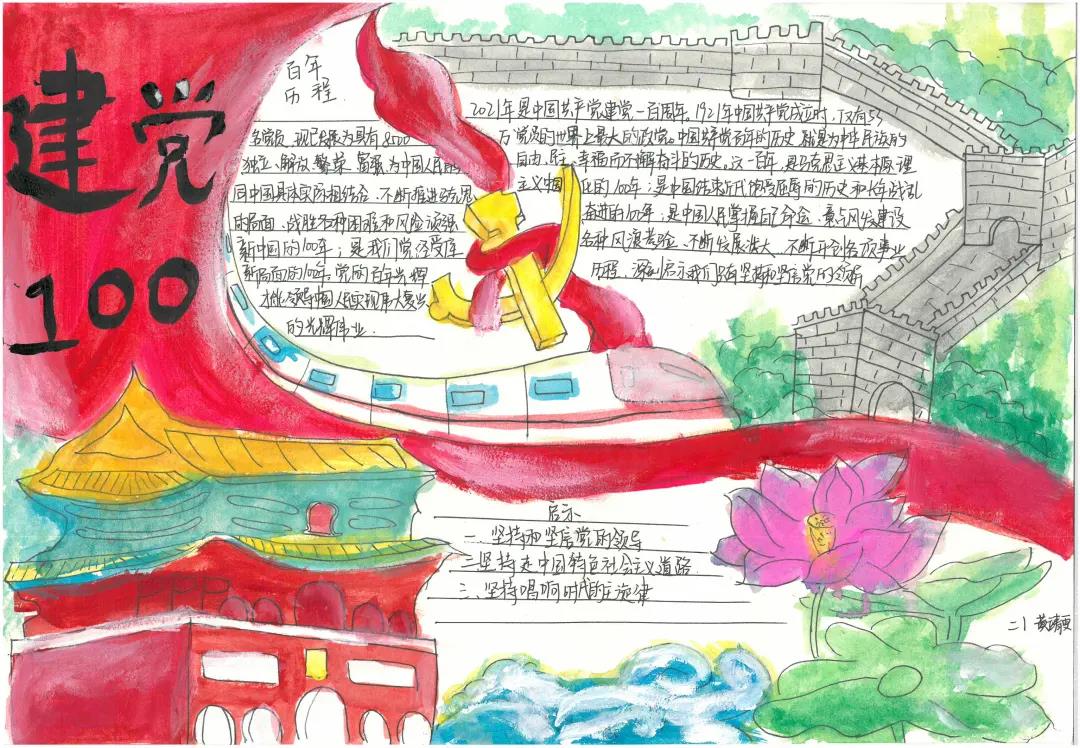 “迎七一，颂党恩”手抄报-图11