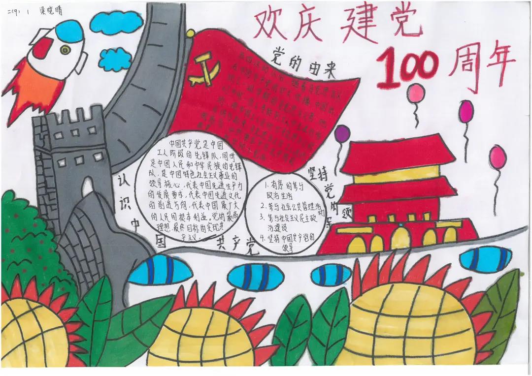 “迎七一，颂党恩”手抄报-图18