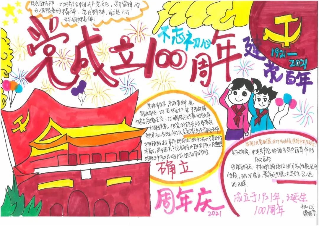 “迎七一，颂党恩”手抄报-图20