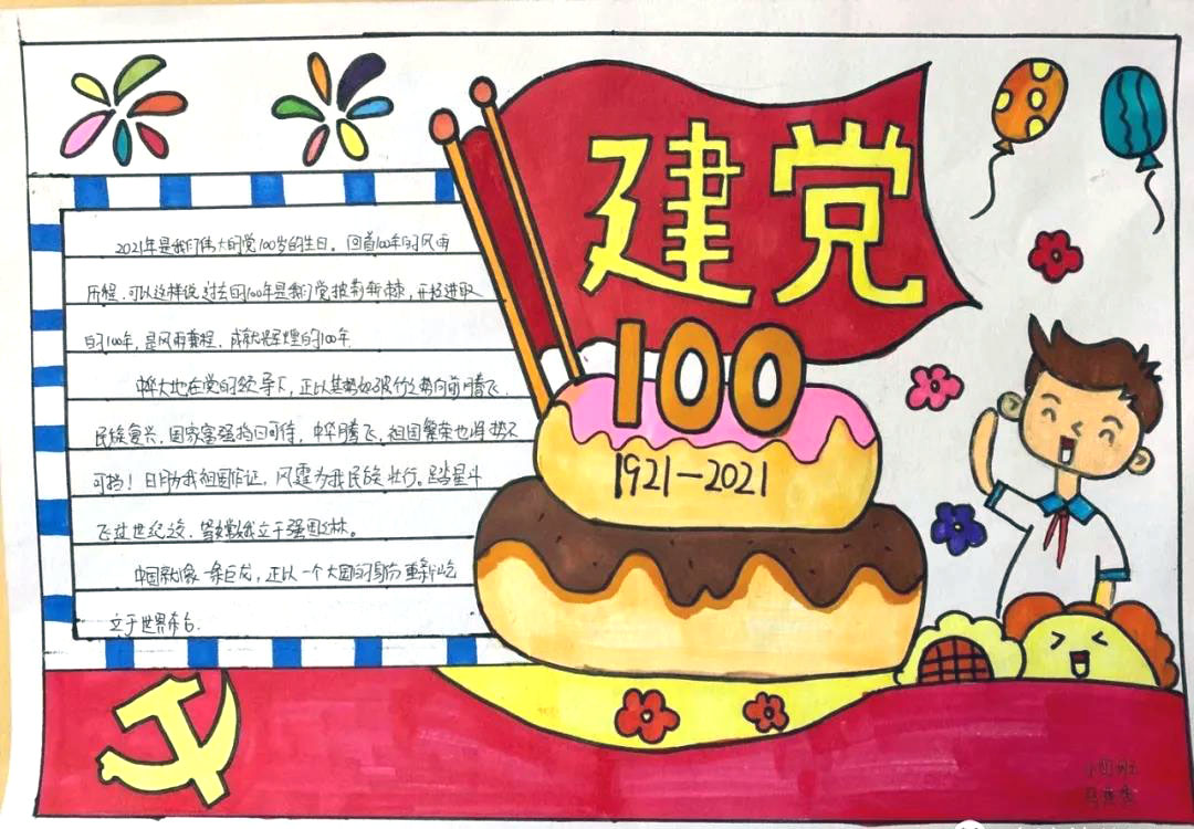 党的100岁生日手抄报图片-图3