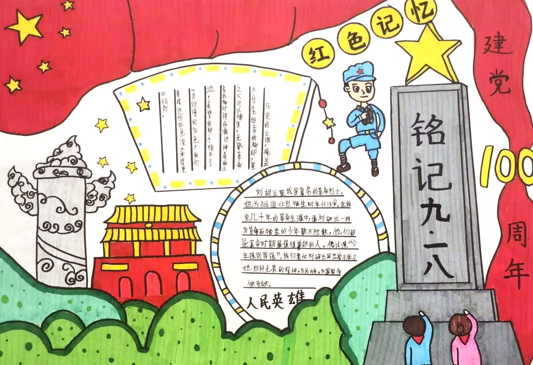 “读党史品经典 童心向党续传承”手抄报-图2