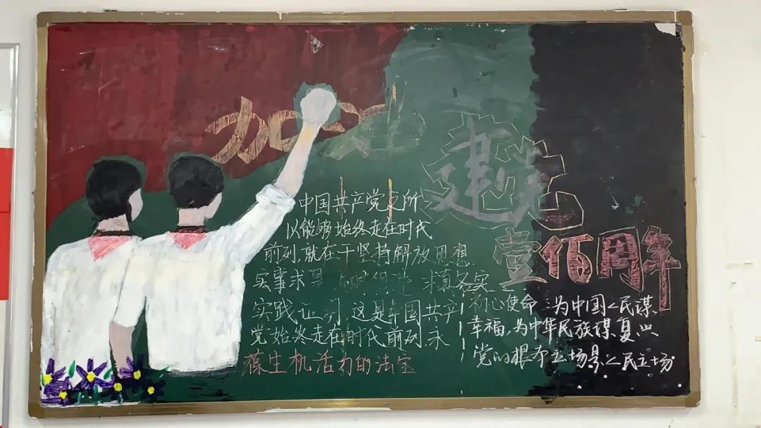 “纪念中国共产党建党100周年”主题板报-图4