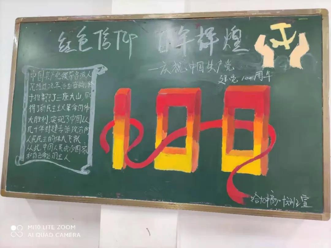 “纪念中国共产党建党100周年”主题板报-图9
