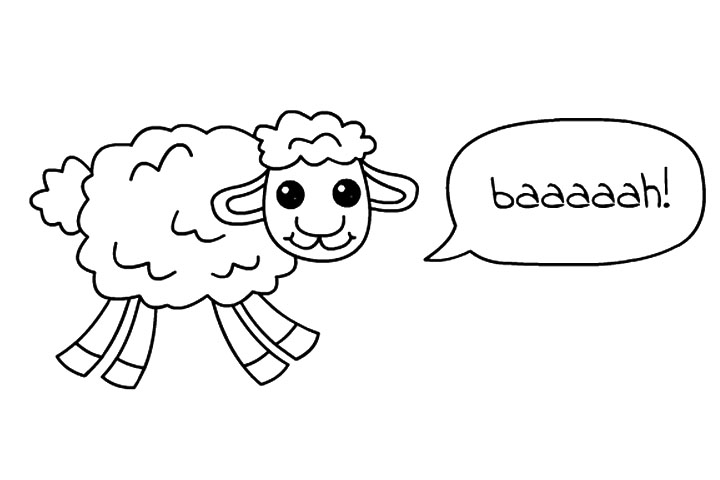 如何画可爱小绵羊