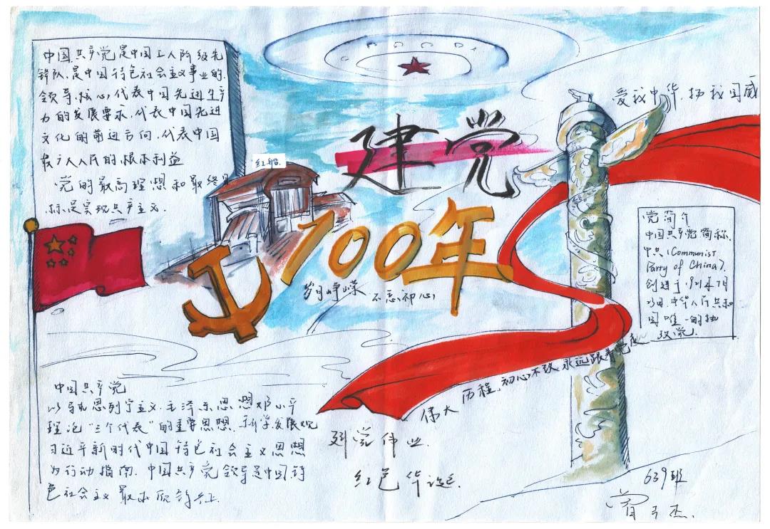 建党100周年手抄报文字简单版-图6