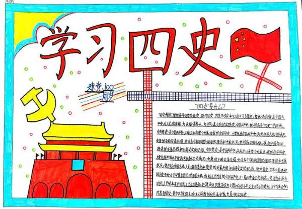 「学四史 守初心」主题手抄报-图10