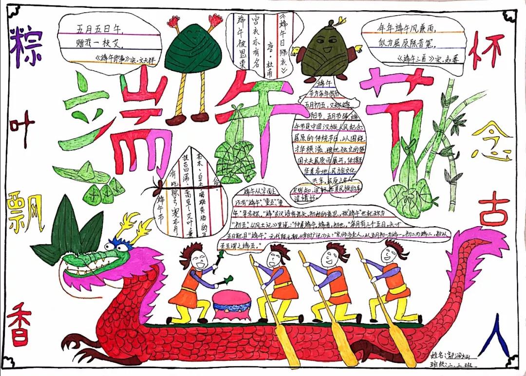 10张端午节手抄报一等奖作品-图8