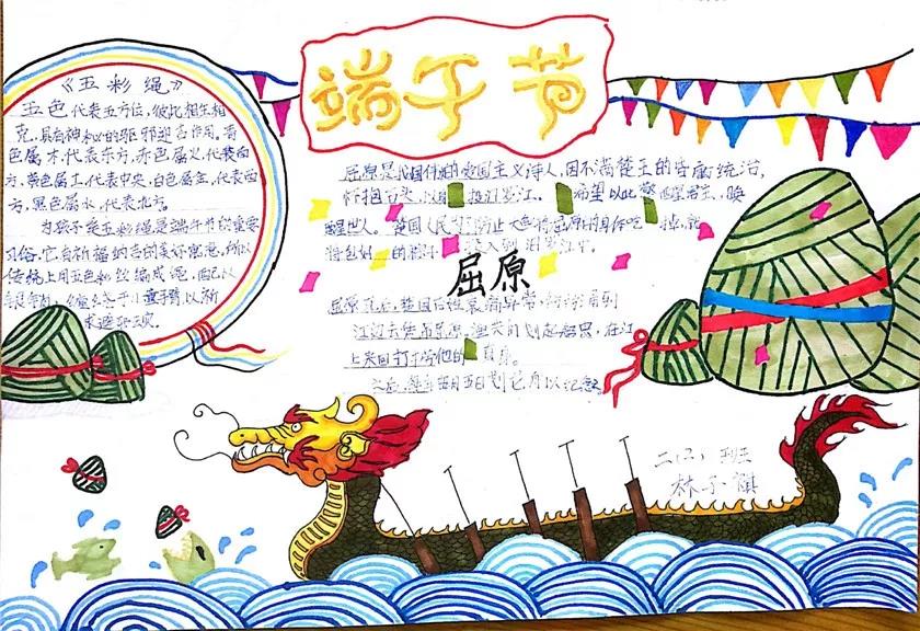 一年级端午节手抄报优秀作品-图6