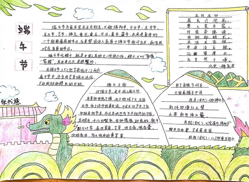 简单又漂亮的端午节手抄报-图3