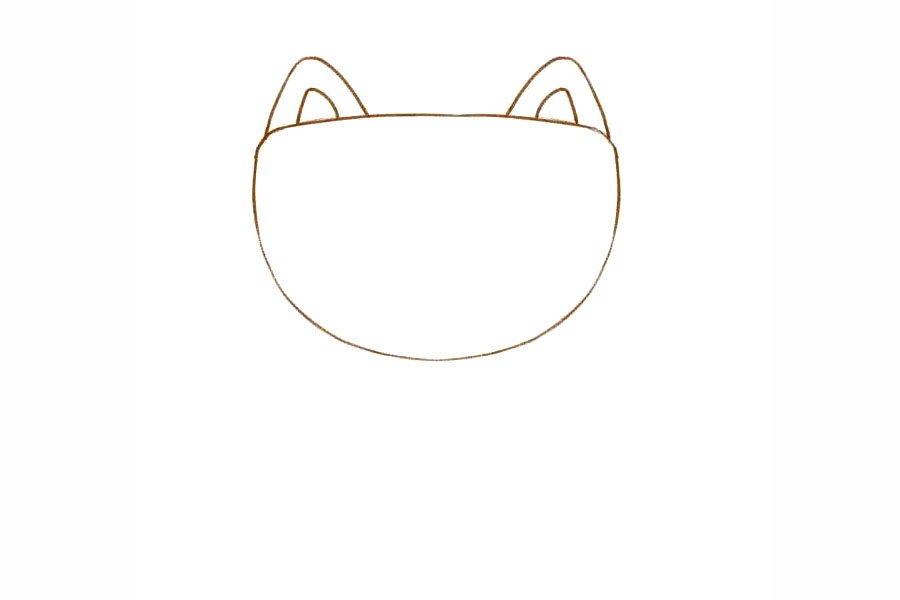 可爱的喵星人简笔画画法-图2
