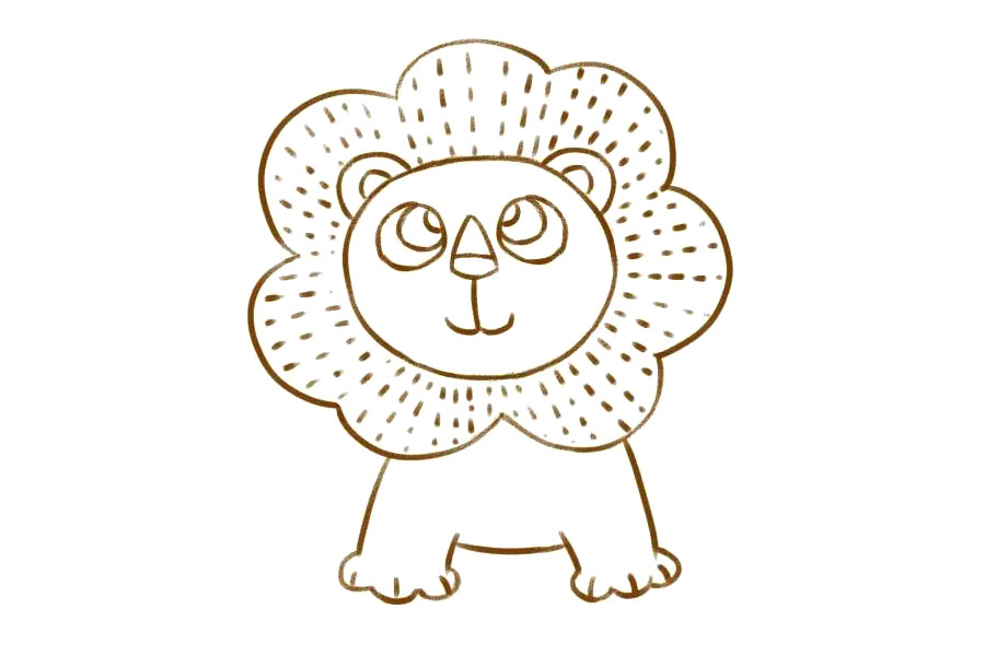 画一头萌萌哒的小狮子-图8