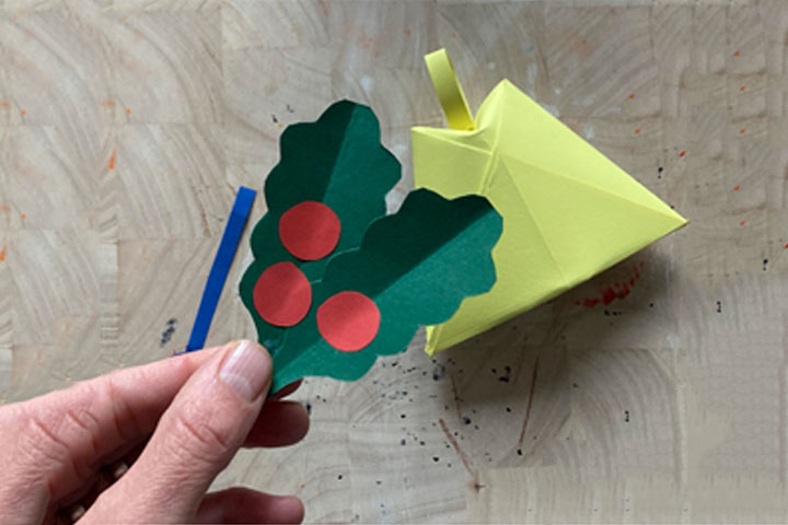 圣诞铃铛折纸教程-图13