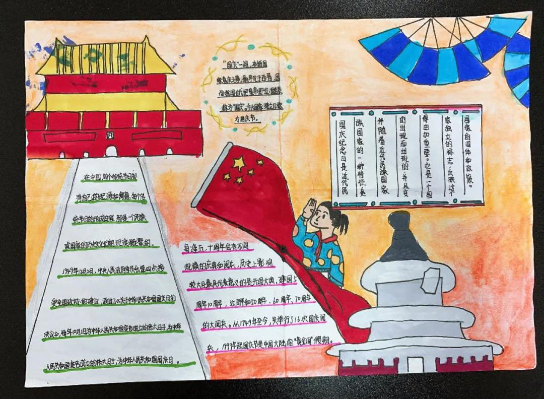 简单好画的国庆节手抄报图片-图2