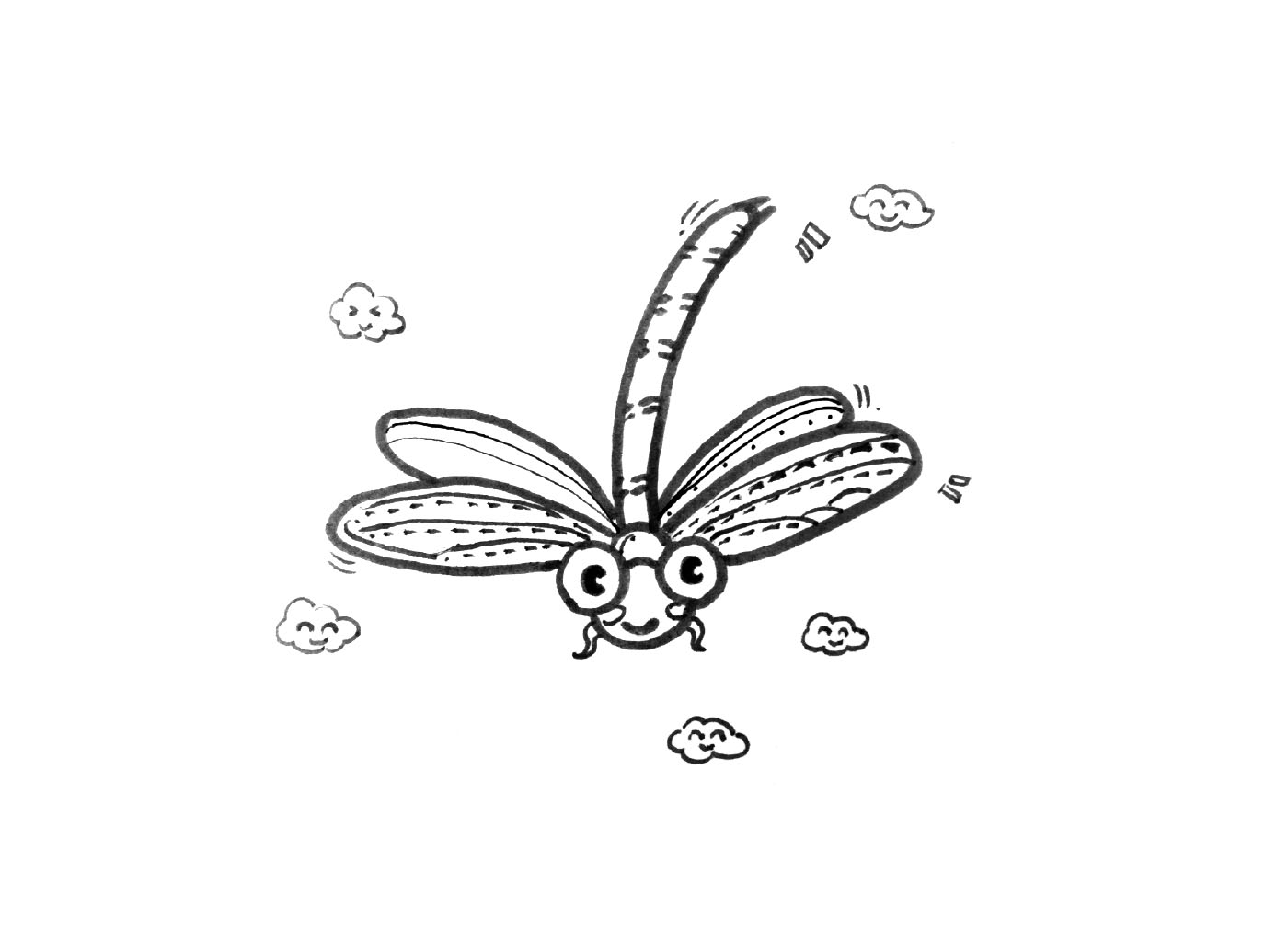 6种蜻蜓的画法简单又漂亮-图3