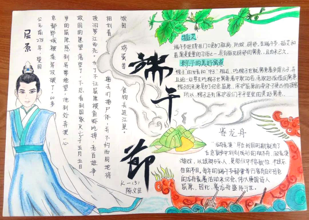 端午佳节手抄报简单又漂亮-图7