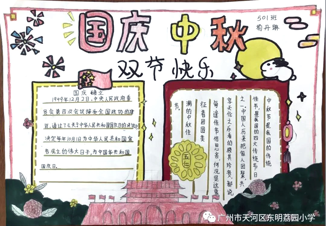 欢度国庆节手抄报简单又漂亮-图2