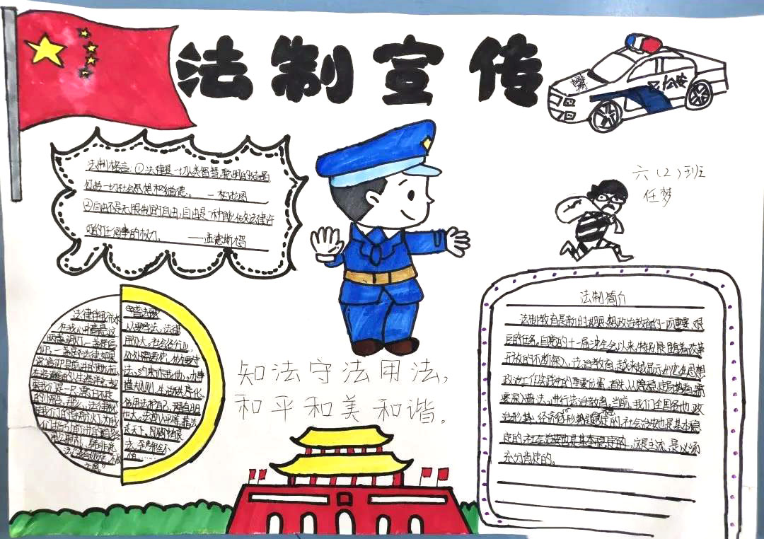 小学生法制宣传小报简单又漂亮-图2