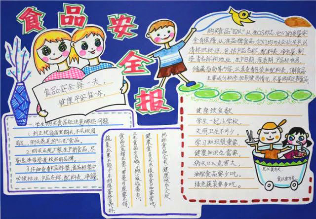很贴主题的食品安全手抄报作品-图1