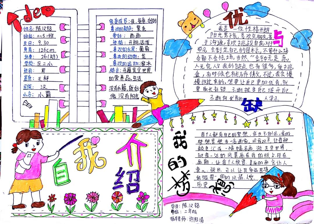 二年级自我介绍手抄报图片-图10