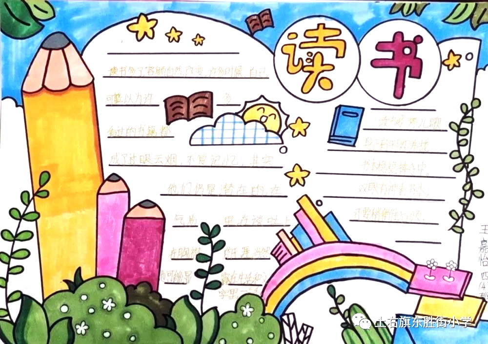 小学生世界读书日手抄报-图1