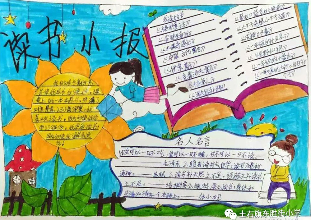 小学生世界读书日手抄报-图4