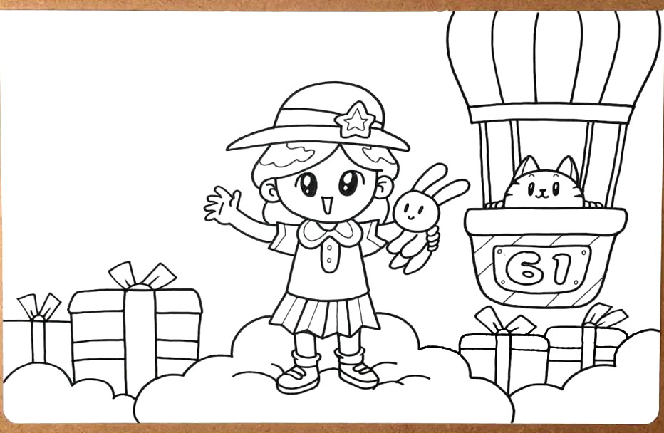 儿童节卡通画画法教程-图4