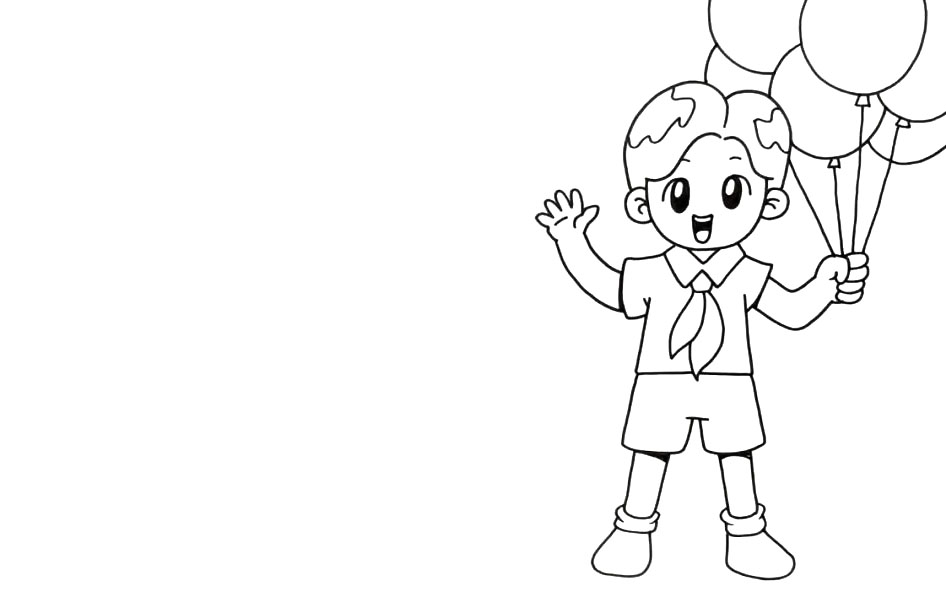 男孩版儿童节手抄报画法-图2