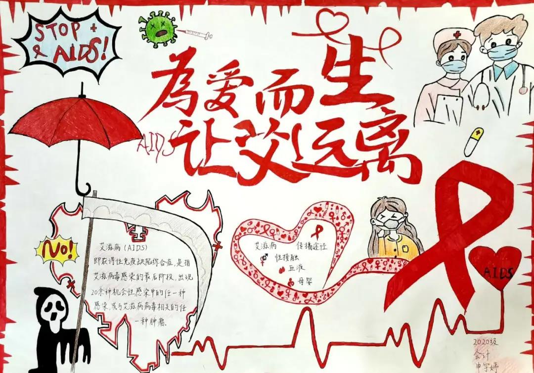 2021年世界艾滋病日主题手抄报-图6