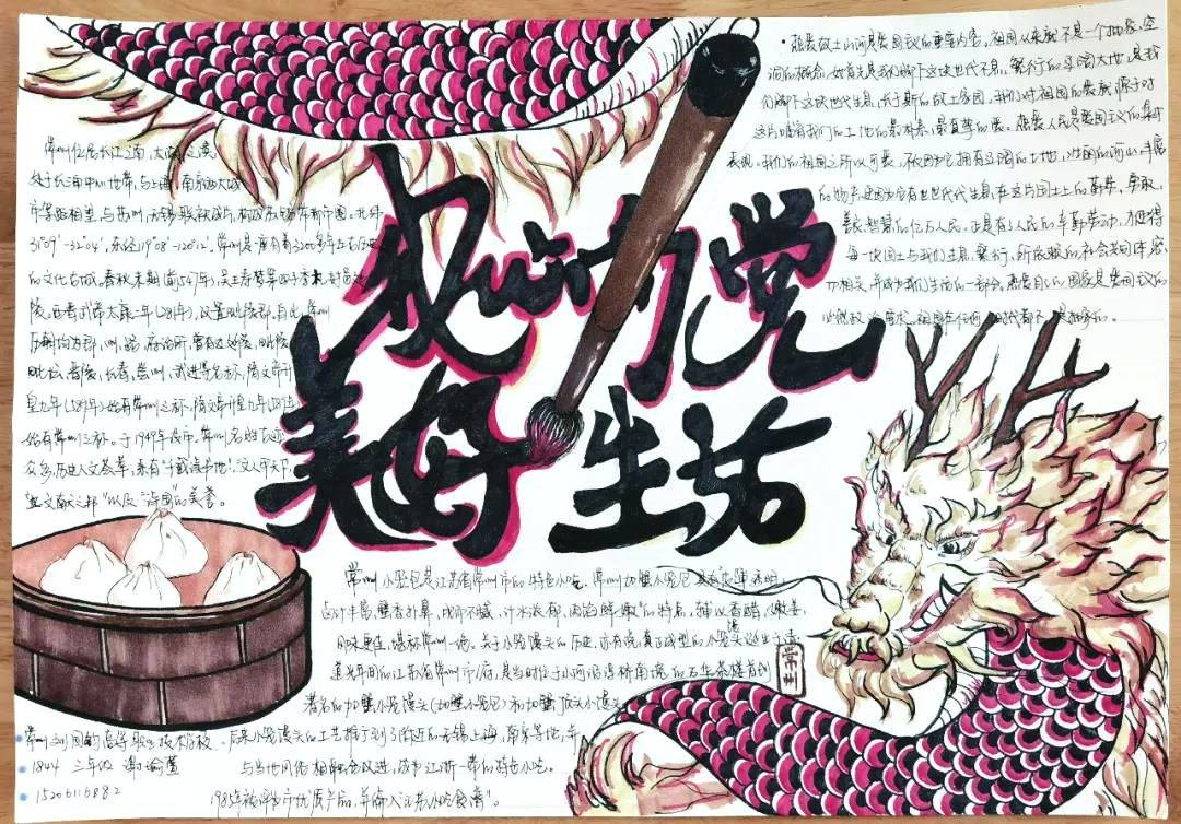 “我心向党，美好生活”主题手抄报-图2