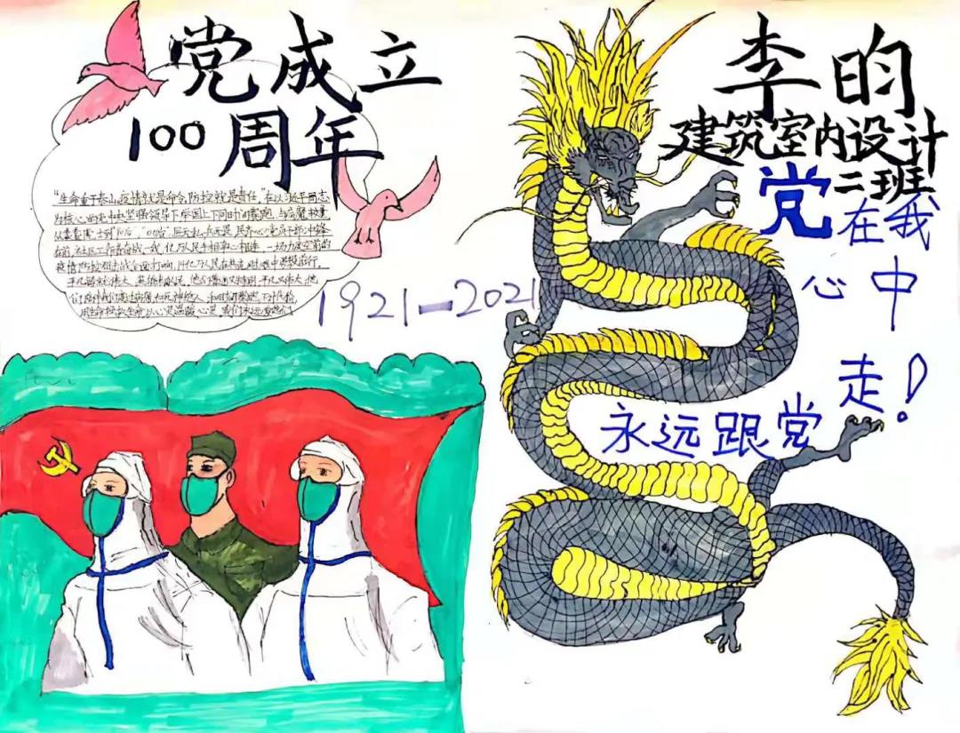 中国建党100周年手抄报图片-图12