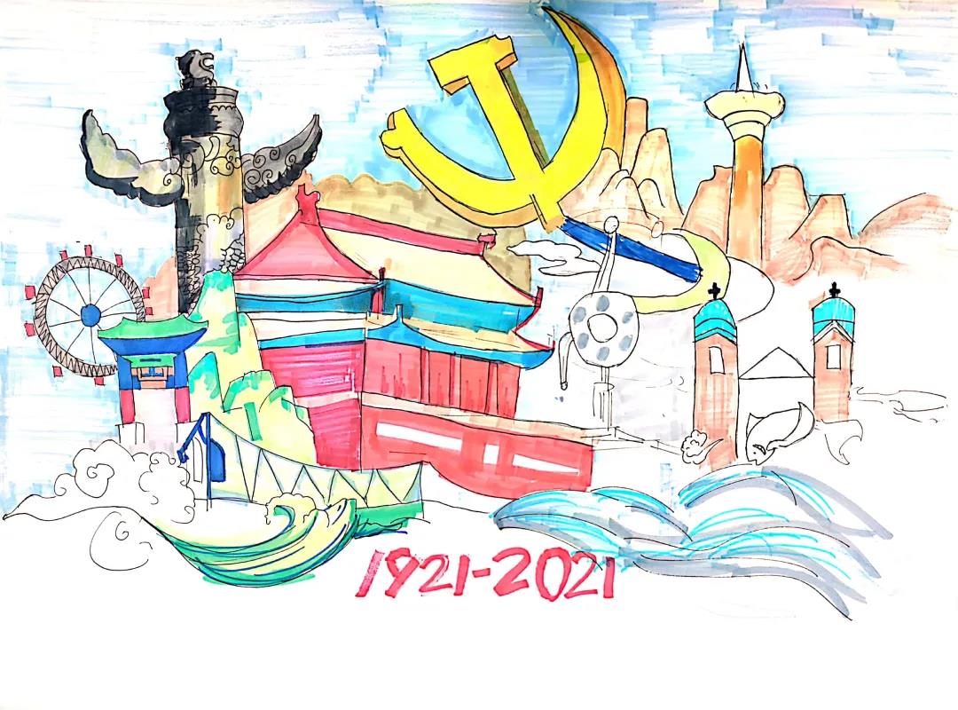 中国建党100周年手抄报图片-图13