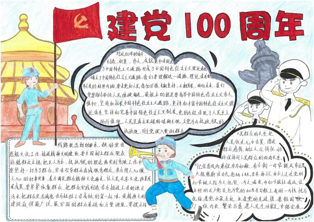 1921——2021建党百年手抄报-图9