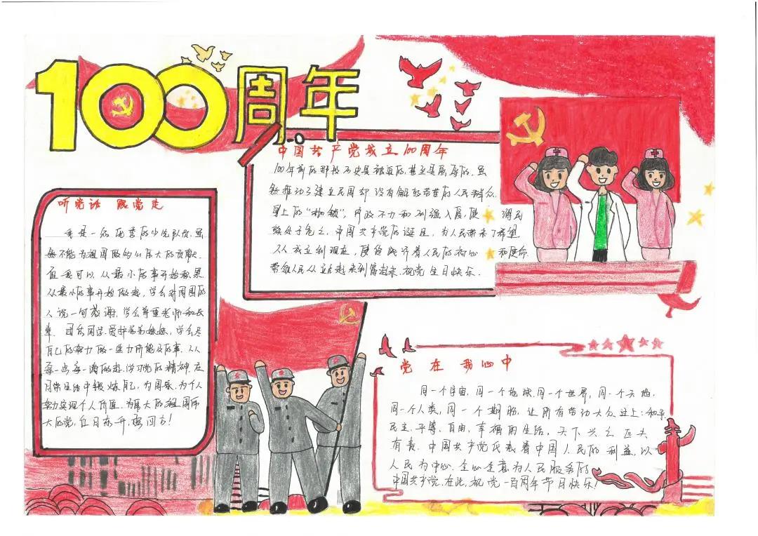 1921——2021建党百年手抄报-图10