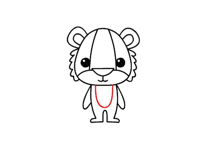 如何画卡通小老虎-图13