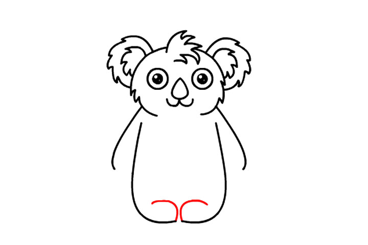 如何画可爱考拉宝宝-图9
