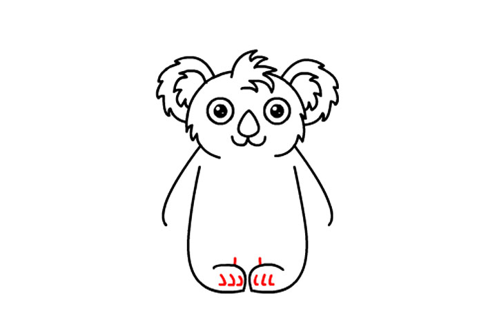 如何画可爱考拉宝宝-图10