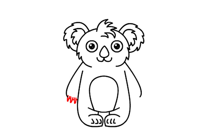 如何画可爱考拉宝宝-图13