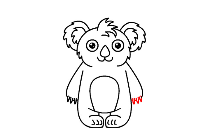 如何画可爱考拉宝宝-图14